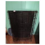 COLLAPSIBLE METAL PET CRATE, BLACK FINISH,