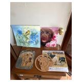 ASSORTED DOG-THEMED DECOR, INCLUDES SLATE