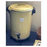 WEST BEND ELECTRIC PERCOLATOR, YELLOW ENAMEL