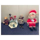 HOLIDAY DECOR, INCLUDES ANIMATED SANTA FIGURE,