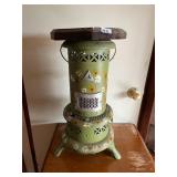 PERFECTION NO. 510 OIL HEATER, GREEN ENAMEL