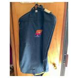 UNITED AIRLINES GARMENT BAG, NAVY BLUE CANVAS,