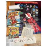 NINTENDO SUPER MARIO BROS 2 BOX, POSTER, INSERTS.