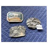 COLLECTIBLE BELT BUCKLES, INCLUDES WINCHESTER
