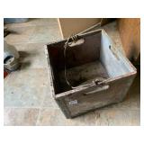 SANIDA CRATE, METAL REINFORCED WOODEN