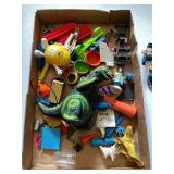 ASSORTED PLASTIC TOY FIGURES, DINOSAUR, M&M