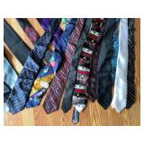 ASSORTED NECKTIES, HOLIDAY THEMES, PATTERNED SILK