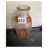 FAIR VIEW DAIRY GLASS MILK BOTTLE, MEADVILLE PA,
