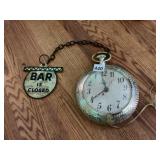 SPARTUS ELECTRIC WALL CLOCK, POCKET WATCH DESIGN,