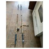 PERKO MARINE OUTRIGGER POLES, BLUE AND WHITE