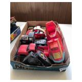 ASSORTED TOY VEHICLES, FIRE CHIEF TRUCK, RANGER