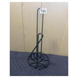 METAL PAPER TOWEL HOLDER, TREBLE CLEF DESIGN,