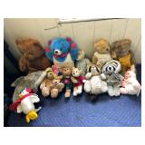 ASSORTED PLUSH TOYS, INCLUDES TEDDY BEARS,