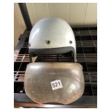 MOTORCYCLE HELMET W/ DETACHABLE CLEAR
