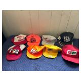 ADVERTISING TRUCKER HATS, MESH BACKS, ASSORTED