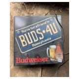 ANHEUSER-BUSCH BUDWEISER ILLUMINATED SIGN,