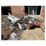 ASSORTED METAL SCRAP, FOLDING CHAIR FRAME, METAL