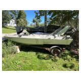 FANTASY F-13 RUNABOUT BOAT W/ TOHATSU 50 OUTBOARD