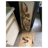 DECORATIVE WALL ART, INCLUDES BEADED EAGLE AND