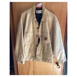 CARHARTT J10WET BLANKET-LINED DUCK JACKET, TAN