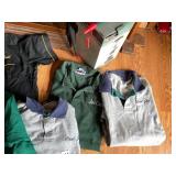 ASSORTED POLO SHIRTS, EMBROIDERED LOGOS, VARIOUS