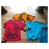 GILDAN GRAPHIC T-SHIRT, IN GEAR HAWAIIAN SHIRT,