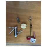 SNAP-ON TAPE MEASURE, MULTI-TOOL POCKET KNIVES,