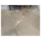 CLEAR PLASTIC CHAIR MATS W/ GRIPPERS, FOR