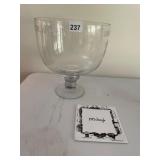 GLASS COMPOTE AND PITTSBURGH PLATE