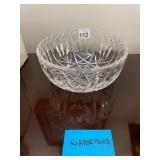 WATERFORD CRYSTAL BOWL, DEEP CUT STARBURST