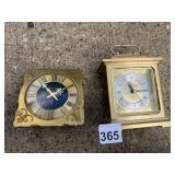 SET OF TWO SETH THOMAS QUARTZ CLOCKS, ONE SQUARE