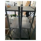 INDUSTRIAL METAL STORAGE SHELVING UNITS, GREY