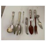 ASSORTED SERVING UTENSILS, INCLUDES SHEFFIELD