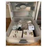 ASSORTED ELECTRICAL PLUGS, ADAPTERS, NIGHT