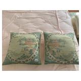 PR DECORATIVE THROW PILLOWS, CHINOISERIE STYLE,