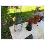 GARDEN PLANTING SUPPLIES, WIRE TOMATO CAGES,