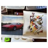 FERRARI 308 GTB POSTER AND PITTSBURGH PIRATES