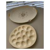 IMPERIAL GOLD CHINA OVAL SERVING PLATTER W/
