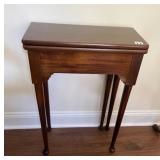 FLIP TOP GAME TABLE WITH INSIDE STORAGE 20" X 9" X