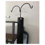 HOSE HANGER W/ DUAL HOOKS, WALL MOUNTED, METAL