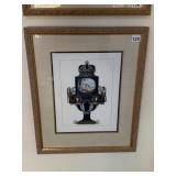 NEOCLASSICAL URN PRINT, DEPICTING COBALT BLUE