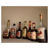 ASSORTED LIQUEURS AND BRANDY, INCL JACQUINS
