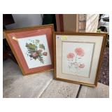 BOTANICAL PRINTS, FLORAL ILLUSTRATIONS, GILT