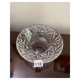 TIFFANY & CO. CRYSTAL BOWL, DEEP GEOMETRIC
