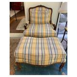 TAYLOR KING UPHOLSTERED ARMCHAIR W/ MATCHING