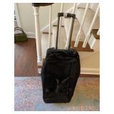 DAKOTA BLACK NYLON ROLLING DUFFEL BAG,