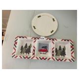 BELLEEK IRELAND PORCELAIN CHRISTMAS PLATE, 1998,