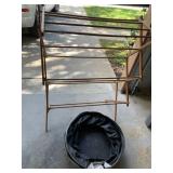 WOODEN FOLDING CLOTHES DRYING RACK, COLLAPSIBLE