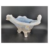 NORTHWOOD OPALESCENT 7" THREE FOOTED BONBON