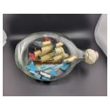 8" MODEL SHIP IN BOTTLE